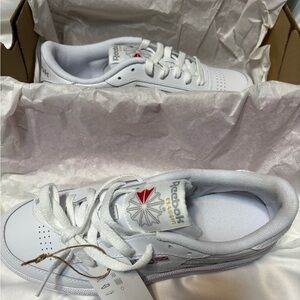 Men’s White Reebok Club C 85 trainers
